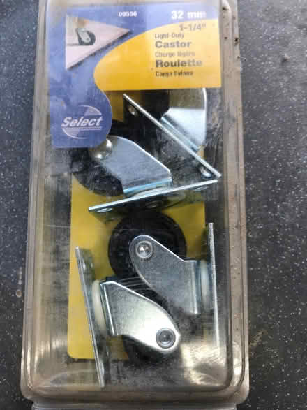 Photo of free 4 castors (Bowston LA8) #1
