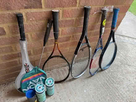 Photo of free Tennis and badminton racquets (Arlesey) #1