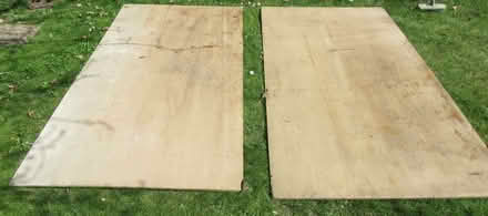 Photo of free Two 8 X 4 sheets of 12mm plywood. (IP4) #1