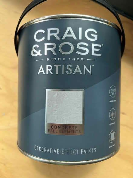 Photo of free Unopened 2.5l concrete effect paint. (Cromer NR27) #1