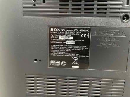 Photo of free Sony TV in working order (Central Haywards Heath) #2