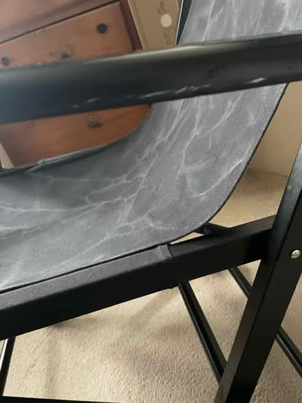 Photo of free Black wooden (deck)chair with arms (Crystal Palace SE19) #4