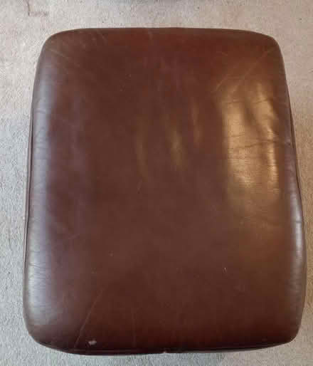 Photo of free Brown Leather Pouffe (Hardwick OX16) #3