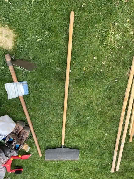 Photo of free Metal snow shovel wooden handle (West Bridgford NG2) #1