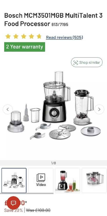 Photo of Food processor (Tulse Hill SW2) #1