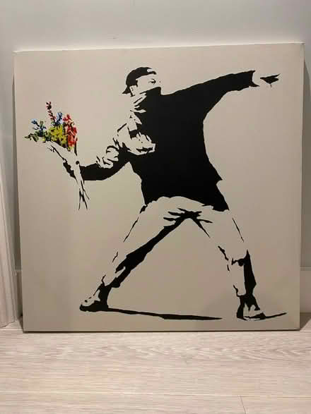Photo of free Banksy canvas print (Summertown OX2) #1