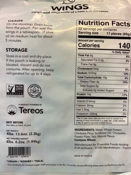 Photo of free Plant based wings, 2 5lb packages (87th St/ Naper Blvd Naperville) #2