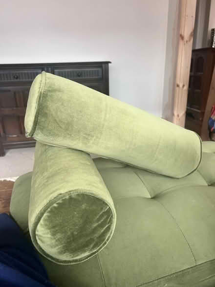 Photo of free Olive green small bolster cushions (West Bridgford NG2) #2