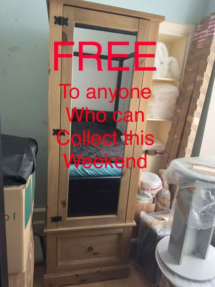 Photo of free Small Mexican pine single wardrobe (Cannongate EH8) #1