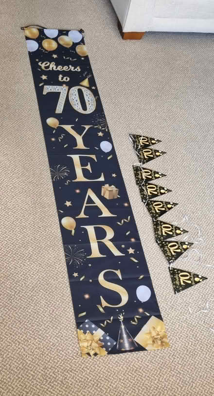 Photo of free 70's birthday banner (SO19 8GU) #1