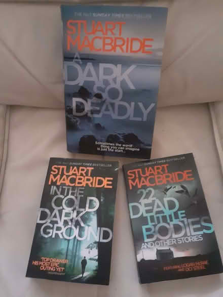Photo of free 3 Stuart Macbride books (Surrey Heath GU15) #1