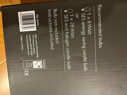 Photo of free Wall light John Lewis (Finsbury Park N4) #1