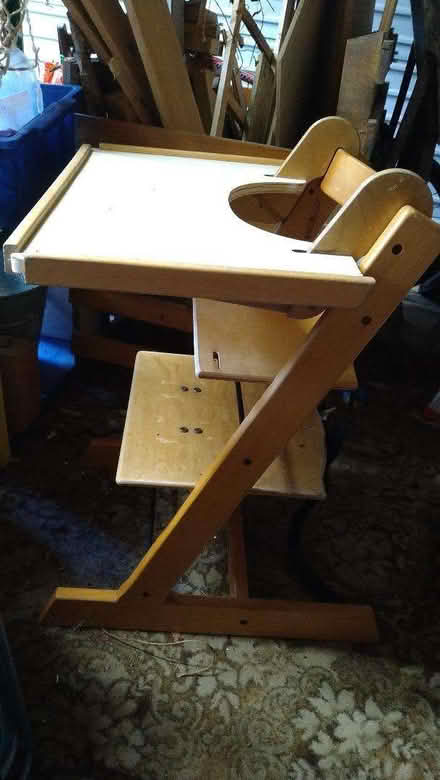 Photo of free wooden high chair (Woodingdean BN2) #1