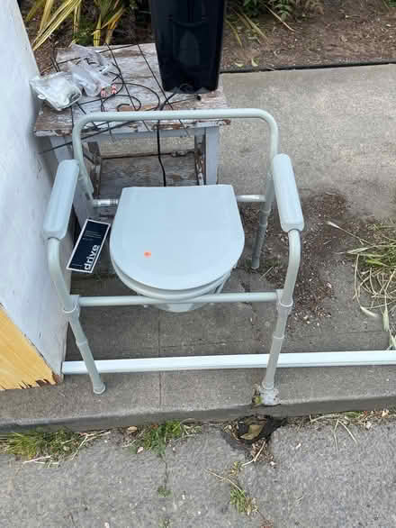 Photo of free never used (dusty) bedside commode (Alameda) #1
