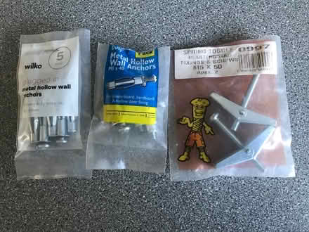 Photo of free Metal hollow wall anchors + spring toggles (Wollaton NG8) #1