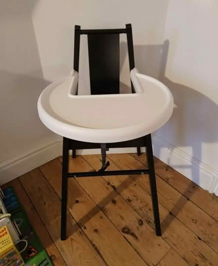 Photo of free Ikea black wooden high chair (Ng15dn, the park, nottingham) #1