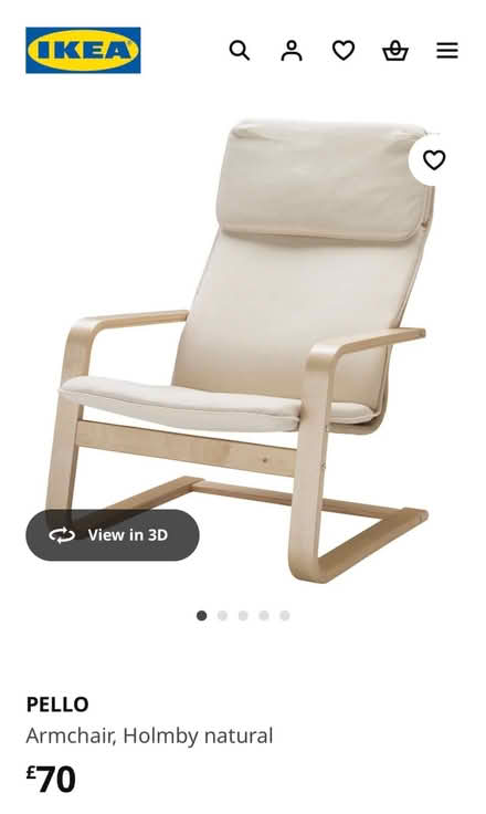 Photo of free White Chair - Ikea (Holland Park W11) #3