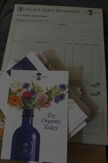Photo of free Neal’s yard order book (Grays RM17) #1