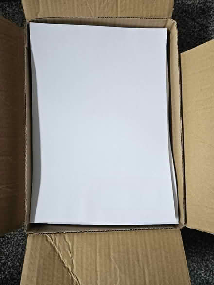 Photo of free Box of A4 paper with label (Heckmondwike) #1