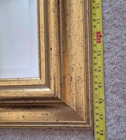 Photo of free Gold framed mirror (Roundwood AL5) #3