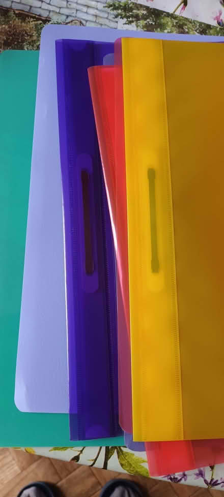 Photo of free 14 x Plastic A4 file covers (Great Baddow CM2) #1