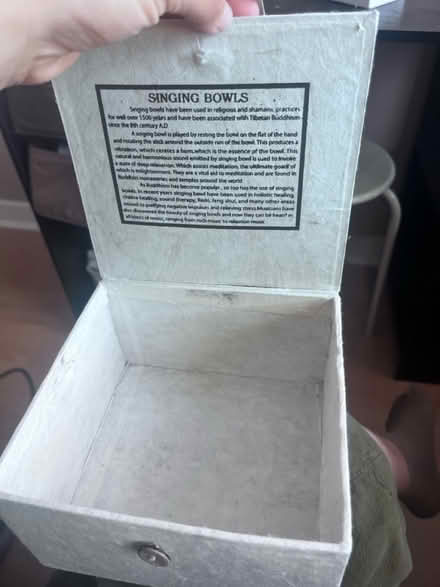 Photo of free Just the box - from a singing bowl (Hove) #1