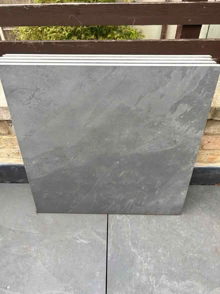 Photo of free X4 grey paving slabs (N8) #1