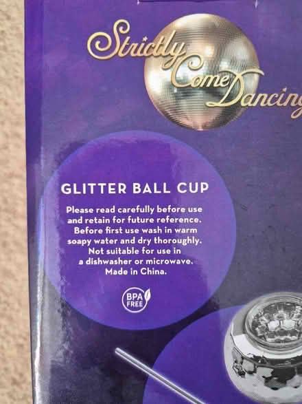 Photo of free 2 x Glitter Ball Cups (Roundwood AL5) #2