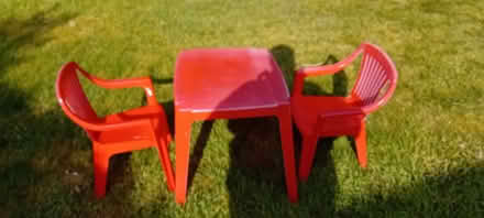 Photo of free Small plastic table / chairs (Greystoke CA11) #1