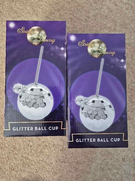 Photo of free 2 x Glitter Ball Cups (Roundwood AL5) #1