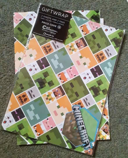 Photo of free Minecraft Wrapping Paper (Surrey Heath GU15) #1