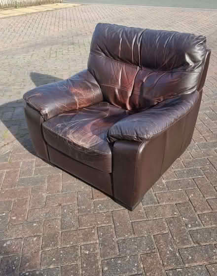 Photo of free Comfy Leather Seat - (collect - Malton) (Malton YO17) #1