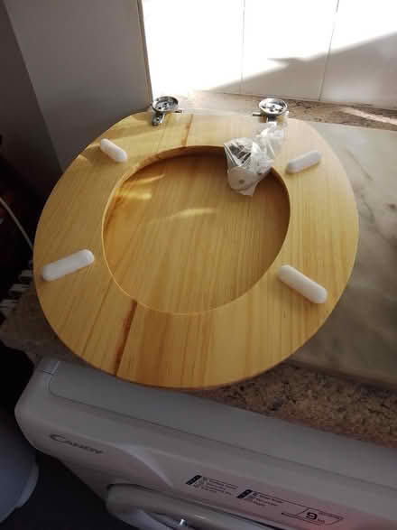 Photo of free Wooden Loo Seat (Shrewsbury) #3