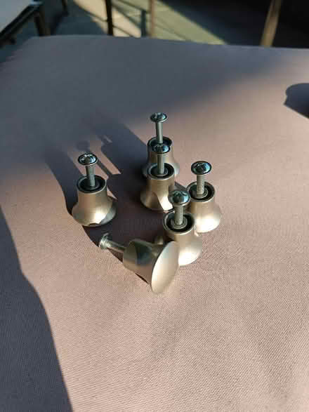 Photo of free Six small silver drawer knobs (Hove BN3) #1