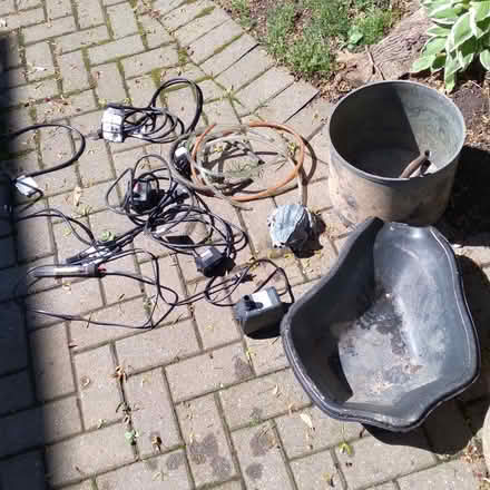 Photo of free garden fountain & pond equipment (New Milford / north east end) #2