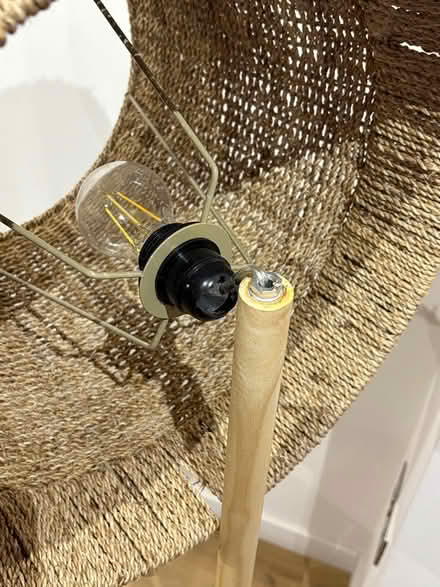 Photo of free Rattan Floor Lamp (Marylebone W1U) #2