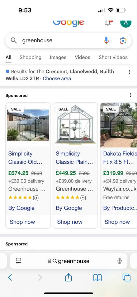 Photo of Greenhouse (Llanelwedd LD2) #1