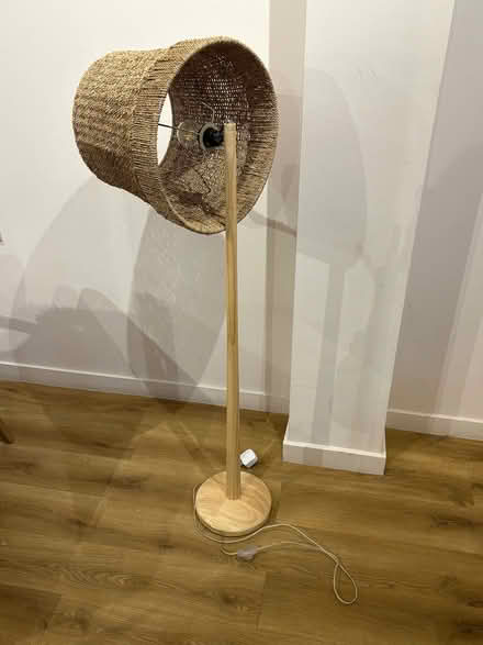 Photo of free Rattan Floor Lamp (Marylebone W1U) #1