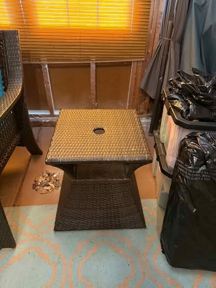 Photo of free Patio items chair, tables umb stand (Westmont near Cass and ogden) #3