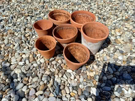 Photo of free Small terracotta plant pots x 7 (Chelmsford CM1) #1