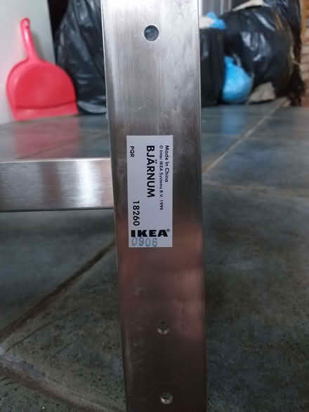 Photo of free Ikea 'Bjarnum' Metal Rack Shelf [ with bars across]. (Avebury SN8) #4