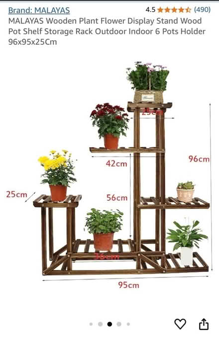 Photo of free Wood plant stand (SE28) #3