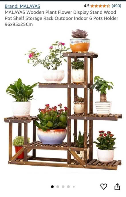 Photo of free Wood plant stand (SE28) #2