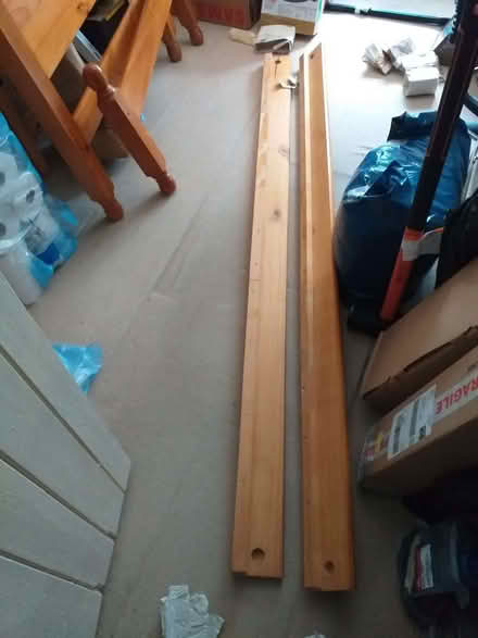 Photo of free Single pine wood bed with slats, includes fittings, etc (Avebury SN8) #3