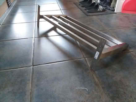 Photo of free Ikea 'Bjarnum' Metal Rack Shelf [ with bars across]. (Avebury SN8) #3