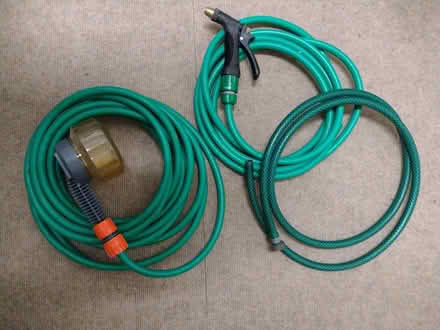 Photo of free 3 short/medium length hosepipes (Stalybridge SK15) #1
