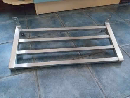 Photo of free Ikea 'Bjarnum' Metal Rack Shelf [ with bars across]. (Avebury SN8) #2