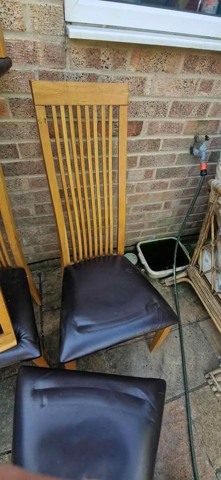 Photo of free 6 oak dining chairs (OX14,Abingdon) #1