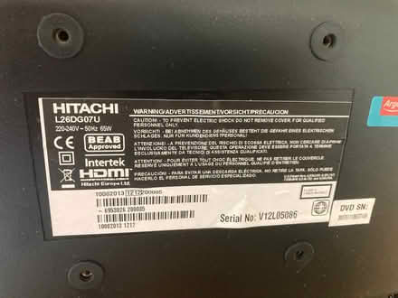 Photo of free Hitachi 26” TV with Built in DVD player. (Braunstone Town LE3) #3