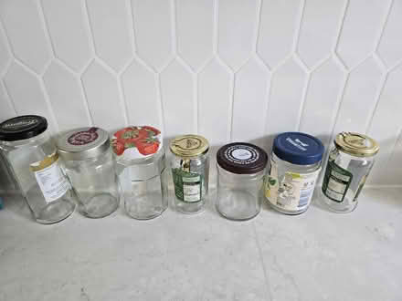 Photo of free 7 glass jars (Shenley) #1
